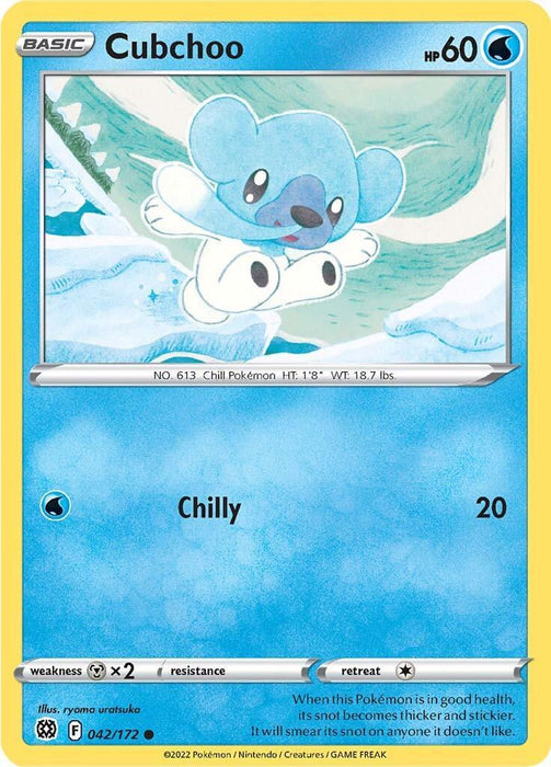 Cubchoo (042/172) [Sword & Shield: Brilliant Stars] - for just $0.10! 