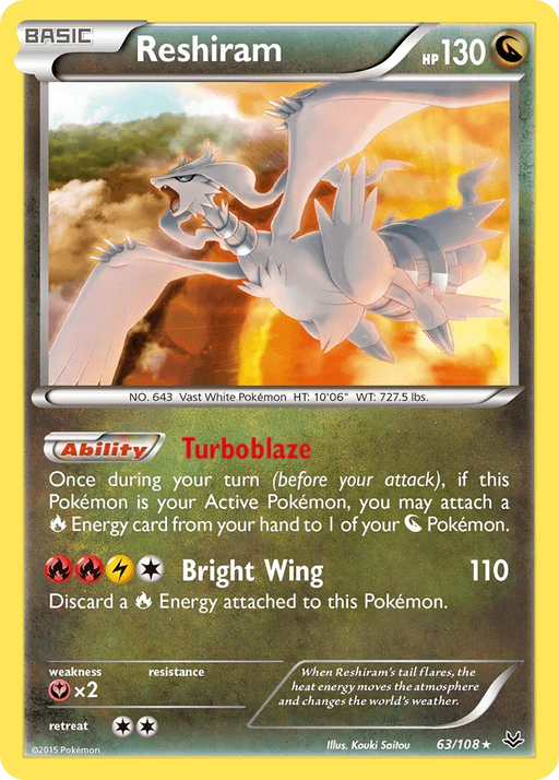 Reshiram (63/108) [XY: Roaring Skies] - for just $1.40! 