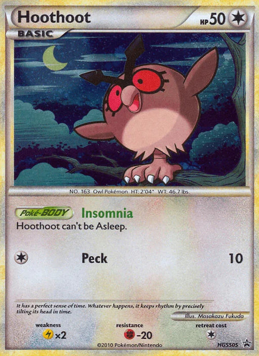 Hoothoot (HGSS05) [HeartGold & SoulSilver: Black Star Promos] - for just $2.30! 