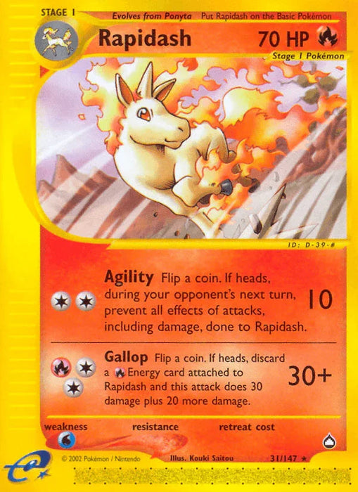 Rapidash (31/147) [Aquapolis] - for just $6.55! 