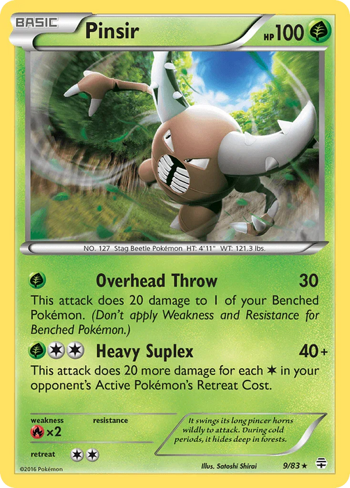 Pinsir (9/83) [XY: Generations] - for just $0.15! 
