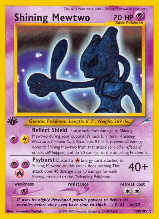 Shining Mewtwo (109/105) [Neo Destiny 1st Edition] - for just $200! 