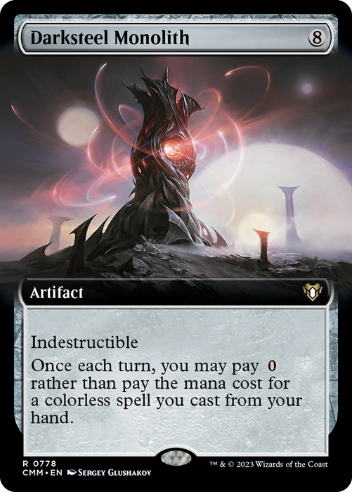 Darksteel Monolith (CMM-778) - Commander Masters: (Extended Art) - for just $6.73! 