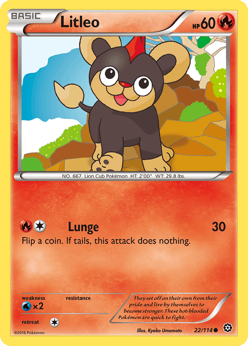 Litleo (22/114) [XY: Steam Siege] - for just $0.10! 