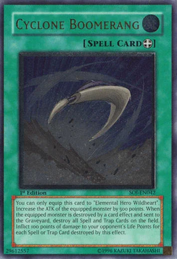 Cyclone Boomerang (UTR) [SOI-EN042] Ultimate Rare - for just $2.35! 