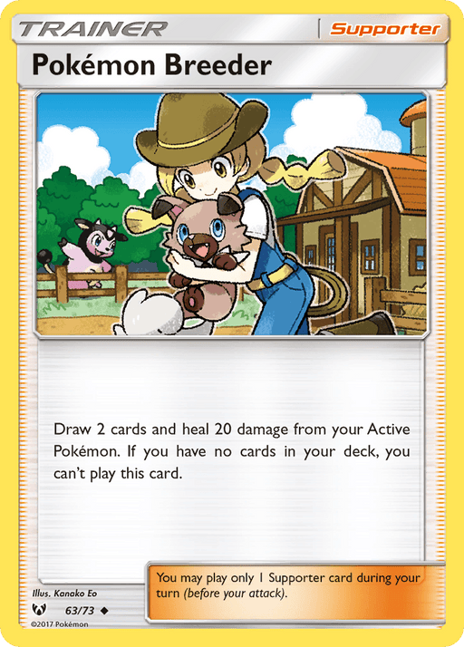 Pokemon Breeder (63/73) [Sun & Moon: Shining Legends] - for just $0.10! 