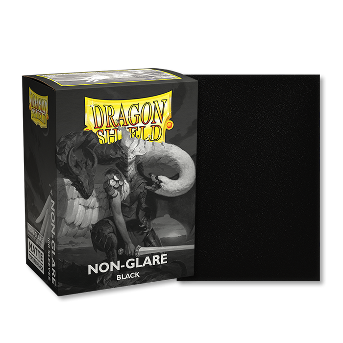 Dragon Shield: Standard 100ct Sleeves - Black (Non-Glare Matte) - Just $9.95! Shop now at Retro Gaming of Denver