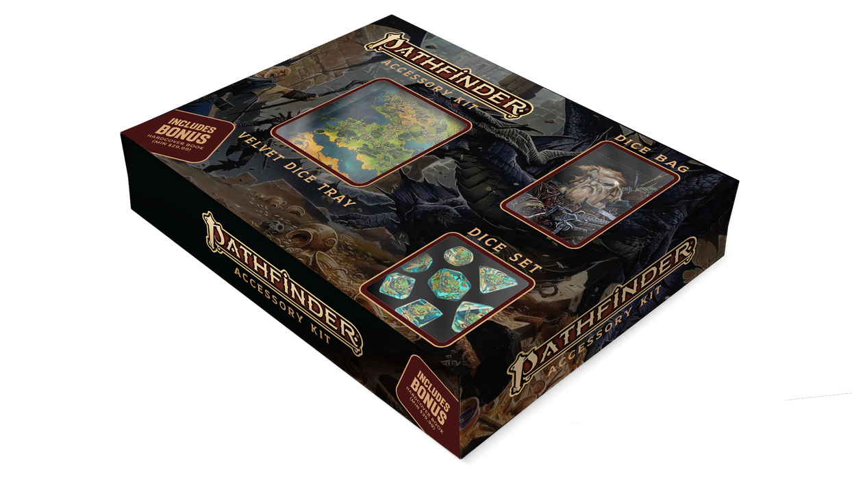 Pathfinder Bundle Dice Set/Dice Bag/Dice Tray/Bonus Book - for just $49.99! 
