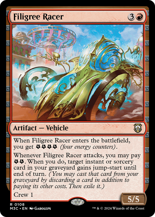 Filigree Racer (M3C-108) - Modern Horizons 3 Commander - for just $0.05! 
