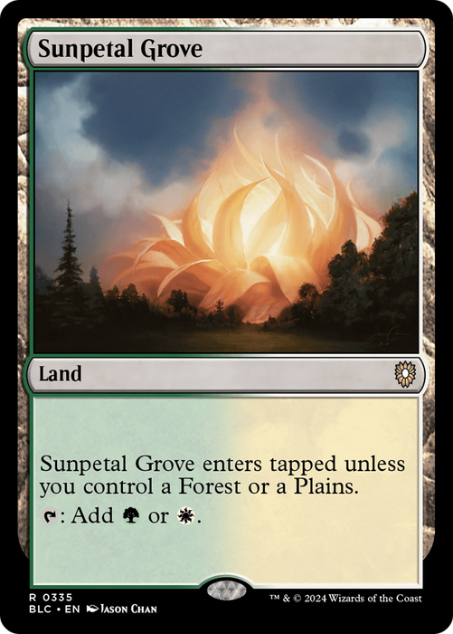 Sunpetal Grove (BLC-335) - Bloomburrow Commander - for just $0.22! 