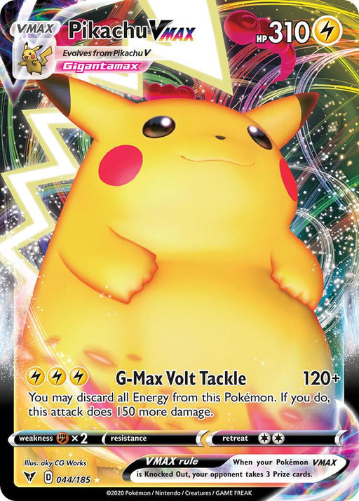 Pikachu VMAX (044/185) [Sword & Shield: Vivid Voltage] - for just $3! 