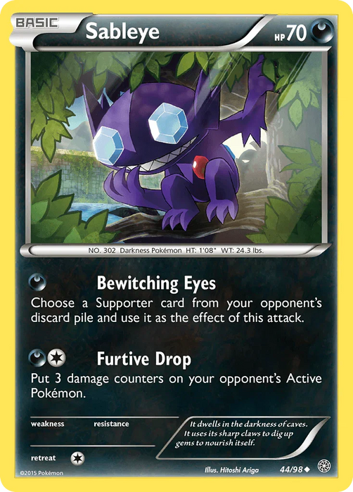 Sableye (44/98) [XY: Ancient Origins] - for just $0.10! 