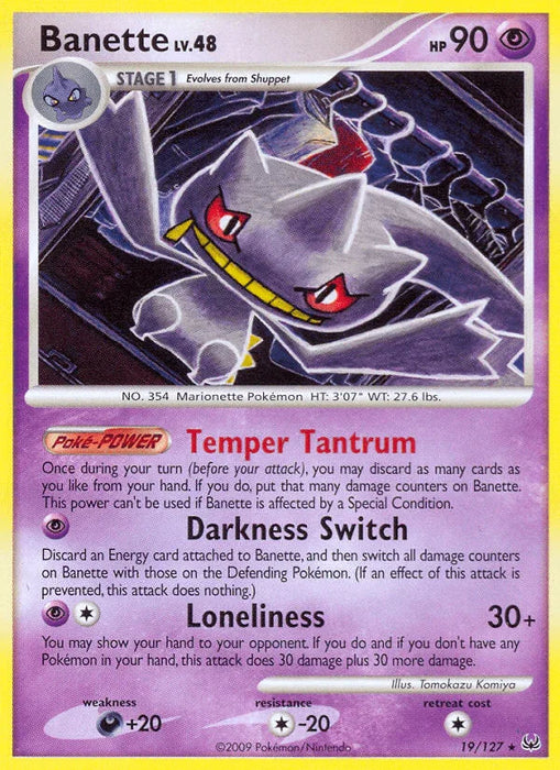 Banette (19/127) [Platinum: Base Set] - for just $3.95! 