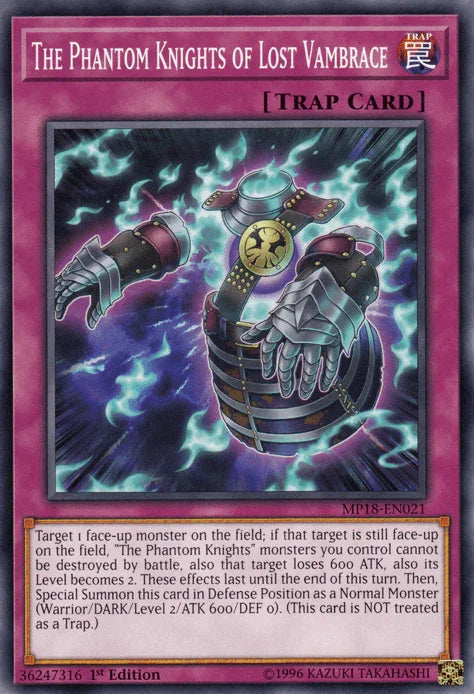 The Phantom Knights of Lost Vambrace [MP18-EN021] Common - for just $0.10! 