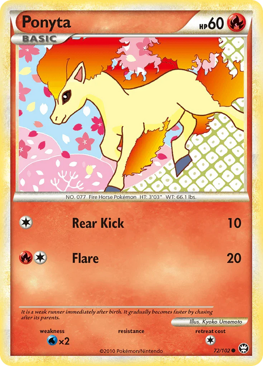 Ponyta (72/102) [HeartGold & SoulSilver: Triumphant] - for just $0.40! 