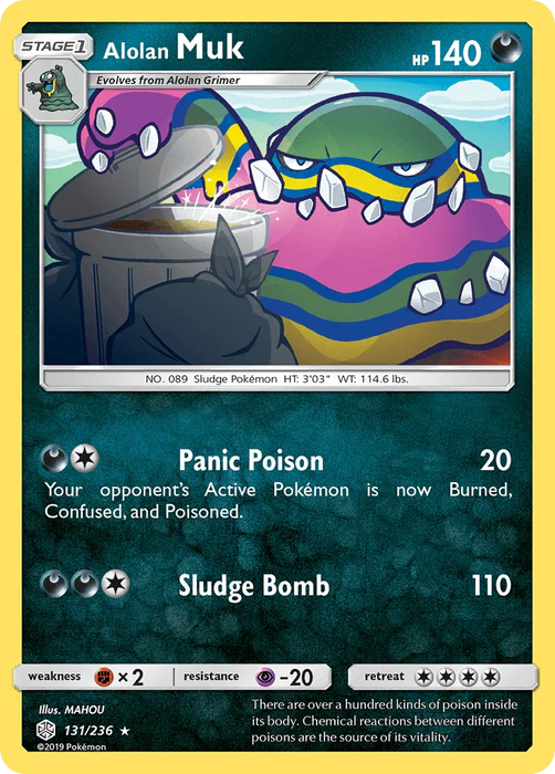 Alolan Muk (131/236) [Sun & Moon: Cosmic Eclipse] - for just $0.30! 