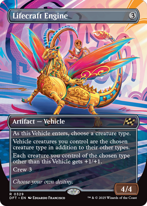 Lifecraft Engine (DFT-329) - Aetherdrift (Borderless) Foil - for just $0.12! 