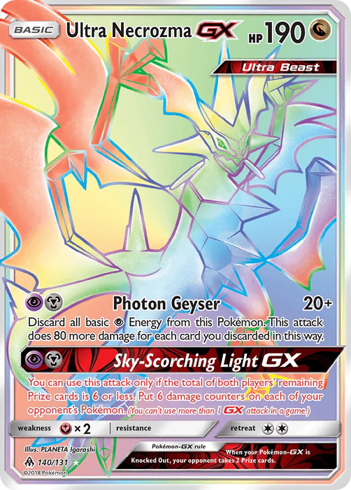 Ultra Necrozma GX (140/131) [Sun & Moon: Forbidden Light] - for just $17! 