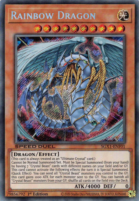 Rainbow Dragon [SGX1-ENF01] Secret Rare - for just $0.25! 
