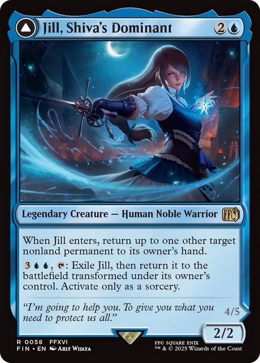 Jill, Shiva's Dominant // Shiva, Warden of Ice (FIN-058) - FINAL FANTASY: (enchantment) Foil - for just $0.21! 