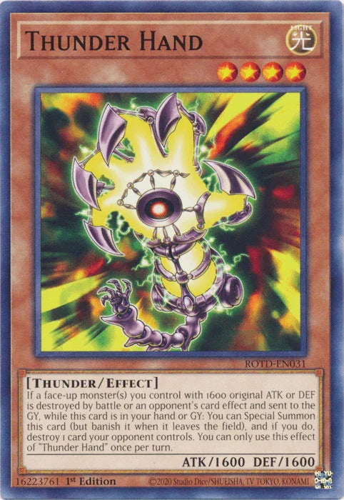 Thunder Hand [ROTD-EN031] Common - for just $0.10! 