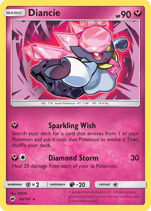 Diancie (94/147) [Sun & Moon: Burning Shadows] - for just $0.35! 