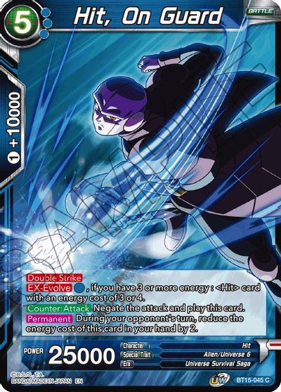 Hit, On Guard (BT15-045) [Saiyan Showdown] - for just $0.10! 