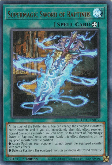 Supermagic Sword of Raptinus [TOCH-EN017] Ultra Rare - for just $0.40! 