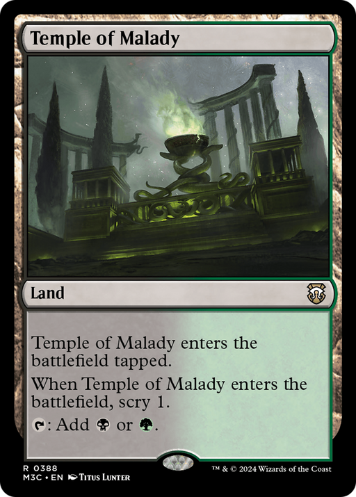 Temple of Malady (Ripple Foil) [Modern Horizons 3 Commander] - Just $0.10! Shop now at Retro Gaming of Denver