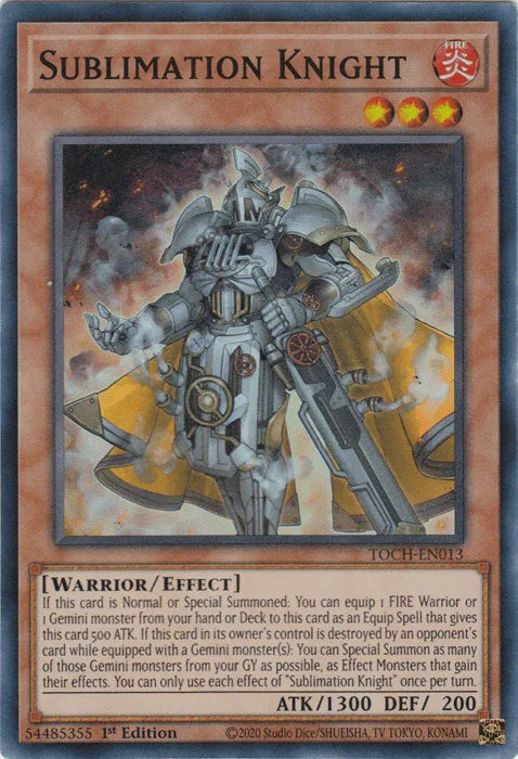 Sublimation Knight [TOCH-EN013] Super Rare - for just $0.15! 