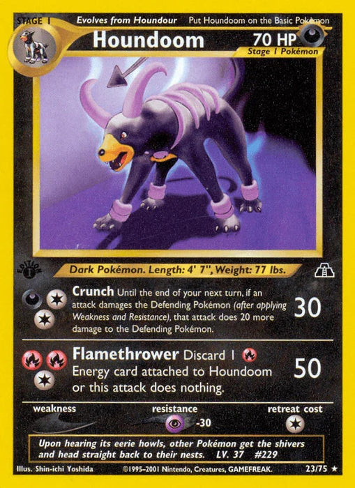 Houndoom (23/75) [Neo Discovery 1st Edition] - for just $6.70! 