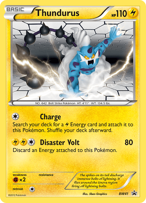 Thundurus (BW41) [Black & White: Black Star Promos] - for just $0.35! 