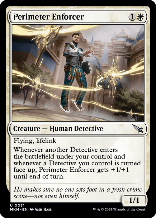 Perimeter Enforcer (MKM-031) - Murders at Karlov Manor - for just $0.01! 