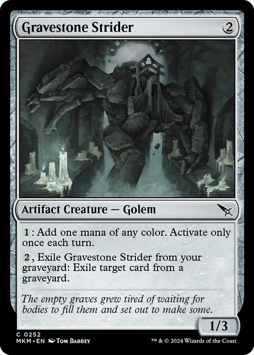 Gravestone Strider (MKM-252) - Murders at Karlov Manor - for just $0.01! 