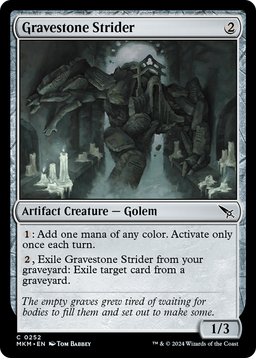Gravestone Strider (MKM-252) - Murders at Karlov Manor - for just $0.01! 