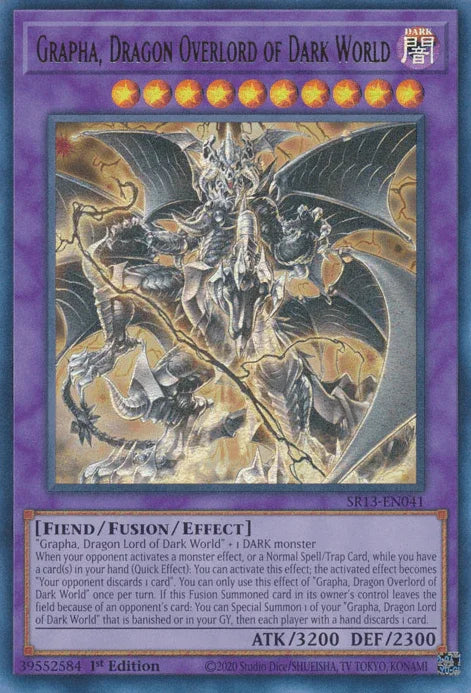 Grapha, Dragon Overlord of Dark World [SR13-EN041] Ultra Rare - for just $0.15! 