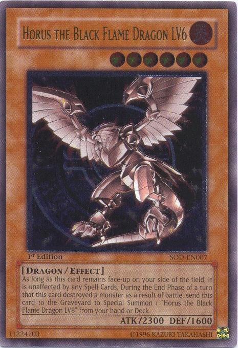 Horus the Black Flame Dragon LV6 [SOD-EN007] Ultimate Rare - for just $17.45! 