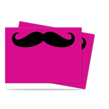 Ultra PRO: Standard 50ct Sleeves - Mustachio (Pink) - Just $0! Shop now at Retro Gaming of Denver