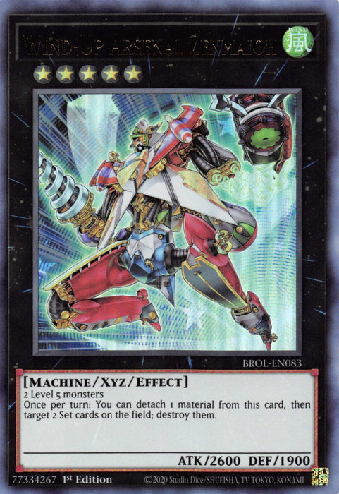 Wind-Up Arsenal Zenmaioh [BROL-EN083] Ultra Rare - for just $0.15! 