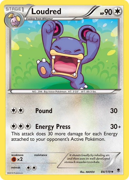 Loudred (84/119) [XY: Phantom Forces] - for just $0.15! 