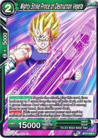 Mighty Strike Prince of Destruction Vegeta (BT11-068) [Vermilion Bloodline] - for just $0.10! 