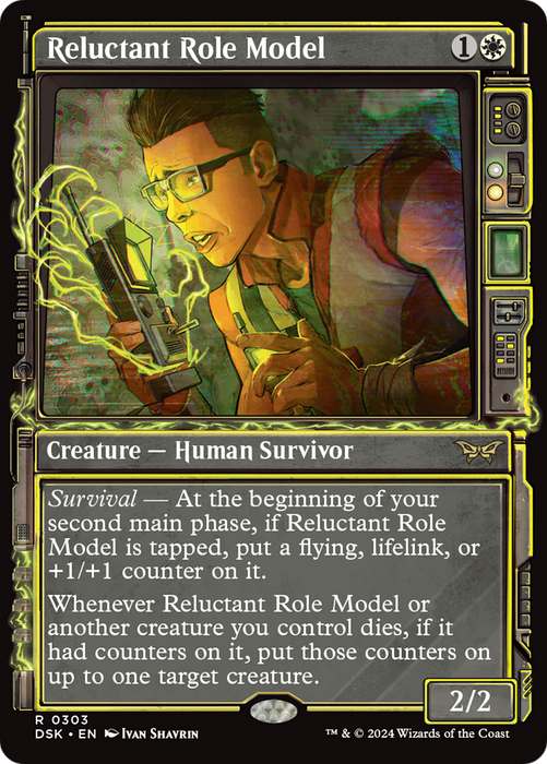 Reluctant Role Model (DSK-303) - Duskmourn: House of Horror: (Showcase) Foil - for just $0.18! 