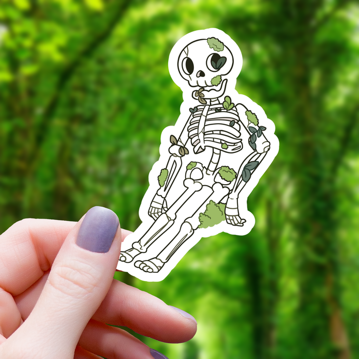 Overgrown Skeleton Sticker - 3" - for just $3.50! 