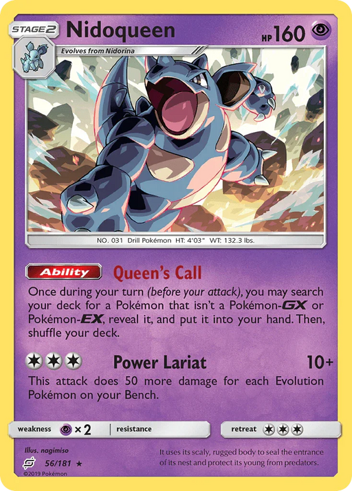 Nidoqueen (56/181) [Sun & Moon: Team Up] - for just $0.30! 