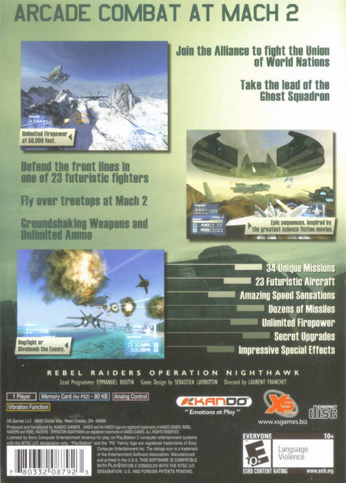 Rebel Raiders: Operation Nighthawk – PlayStation 2 (PS2) - for just $3.99! 