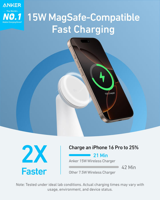 Anker MagGo Wireless Charger (2-in-1, Dock Stand) with USB-C Cable BOA - for just $59.99! 