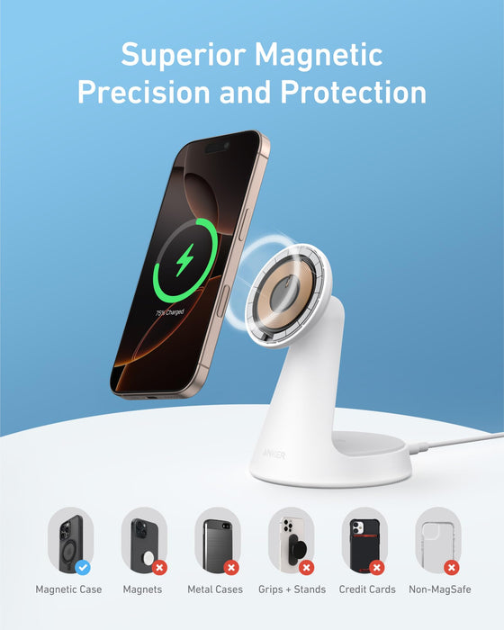 Anker MagGo Wireless Charger (2-in-1, Dock Stand) with USB-C Cable BOA - for just $59.99! 