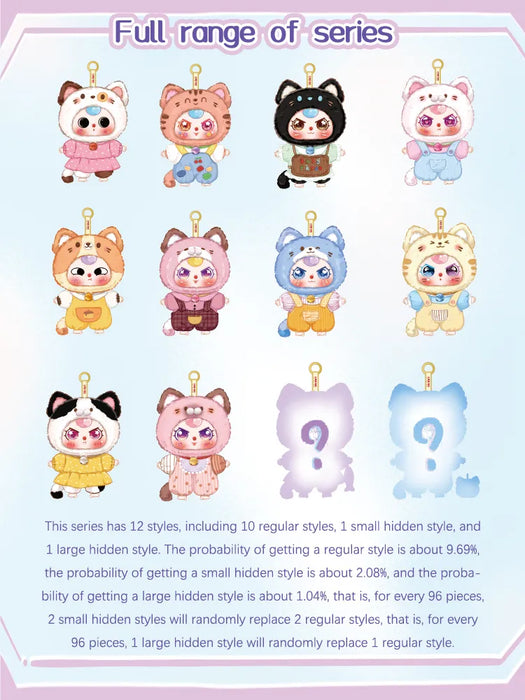 Baby Three Kitten Wardrobe Plush Series Blind Box - for just $27.99! 