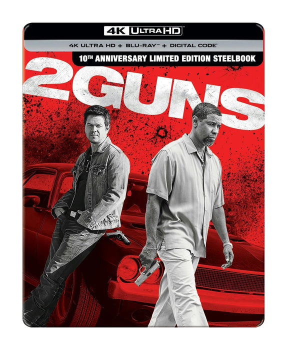 2 Guns - 10th Anniversary Limited Edition Steelbook (4K Ultra HD + Blu-ray + Digital) - for just $31.99! 