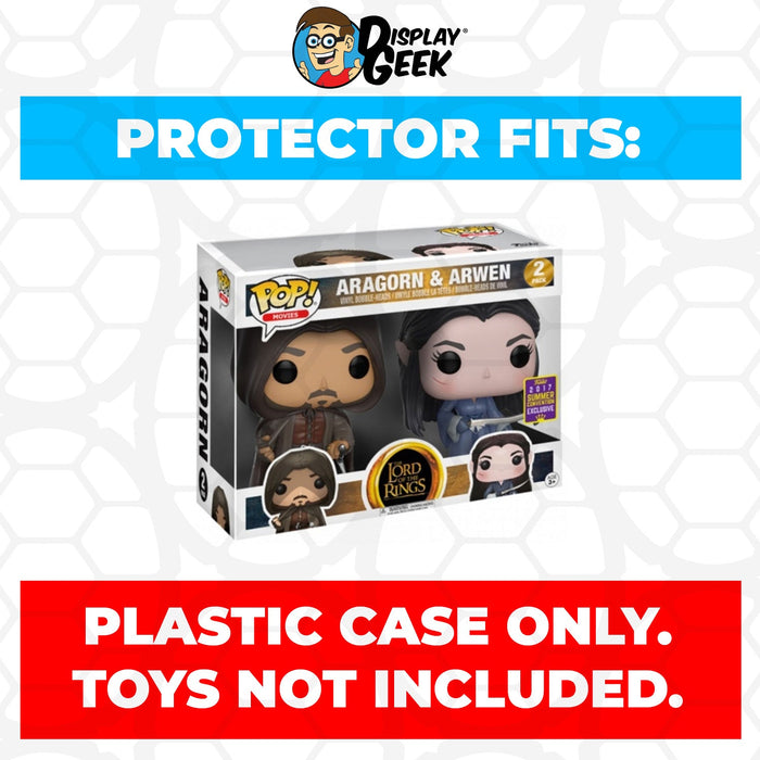 Pop Protector for 2 Pack Aragorn & Arwen SDCC Funko Pop - for just $13.99! 